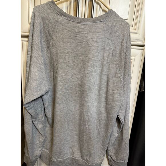 Retrobrand Women's State Finals Graphic Oversized Pullover Sweatshirt Gray Large - Picture 13 of 15